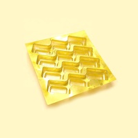 Plateau en plastique doré de qualité alimentaire pour l'emballage blister de gâteaux et de chocolat Boîtes en plastique écologiques