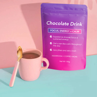 Café aux champignons saveur chocolat avec shilajit, chaga et ashwagandha pour l'énergie, marque distributeur