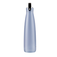 Bouteille d'eau isotherme double paroi en acier inoxydable 304 avec poignée en silicone, 500 ml, finition caoutchoutée, prix usine