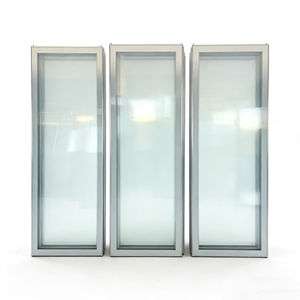 Vitrina Refrigerada de Doble Temperatura con Puerta de Vidrio para Supermercados, Exhibición Transparente para Yogur en Botella, Fácil Organización del Stock - Product Image 1