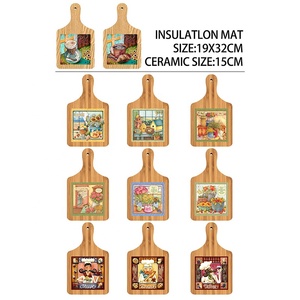 <span class=keywords><strong>Sottopentola</strong></span> Personalizzato Traforato con Piastrella <span class=keywords><strong>in</strong></span> <span class=keywords><strong>Ceramica</strong></span> e Cornice <span class=keywords><strong>in</strong></span> Legno di Bambù - Product Image 3