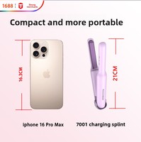 Fer à lisser professionnel sans fil, mini, à revêtement céramique, avec LED, alimenté par batterie, pour voyage, camping-car et usage domestique – Vente chaude
