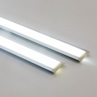 Profilé LED sur mesure en alliage d'aluminium anodisé en forme de U pour bande LED à intensité variable avec capteur