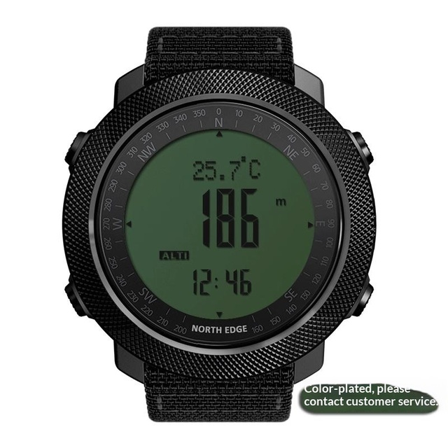 Custom Sport Outdoor Smart Watch Waterproof Rubber Band Multi-Function Altitude Barometer Compass Thermometer Climbing Swimming