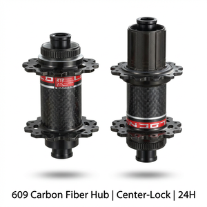 ดุมล้อจักรยาน RD-609FR-24 สำหรับดิสก์เบรก คาร์บอน + แกน AL7075 แบบ Center Lock 6 ขา 8-13 สปีด สำหรับจักรยานฟิกซ์เกียร์ HG/12s-XDR/CP แบบซีล - Product Image 1