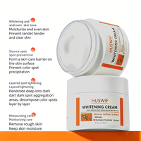Crème Visage Éclaircissante Anti-Taches à l'Extrait de Racine de Réglisse, Alpha Arbutine et Acide Kojique, Végane, 50g, Marque Blanche