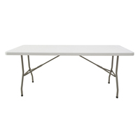 Table d'extérieur pliable en plastique, moule de jardin pour l'extérieur 6ft, offre spéciale