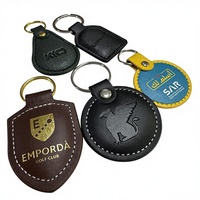 Porte-clés NFC en PU de haute qualité, programmable, RFID, avec logo personnalisé, étanche, durable, léger, carte de membre, carte de visite