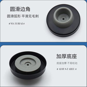 Door Stops Rubber Stainless Steel <b>Floor</b> Mount Silent <b>Buffer</b> For Wooden And Metal Doors Minimalist Design Easy Installation - Product Image 4