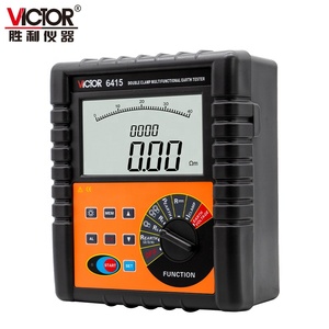 Testeur de résistance au sol à double pince avec écran LCD super grand format 6415 - Product Image 2
