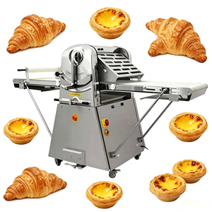 Sfogliatrice Automatica Commerciale Verticale in Acciaio Inossidabile ad Alta Produttività per Pasta <span class=keywords><strong>Sfoglia</strong></span>, Croissant, Pizza e Pasta <span class=keywords><strong>Sfoglia</strong></span> Soffiata - Novità - Product Image 4