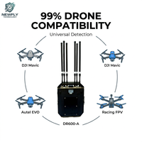 Détecteur de signal de drone à bande complète 12KM Range Aeroscope Alternative DR600-A avec intercepteur FPV pour la sécurité des stades