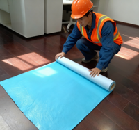 Feutre de protection moderne en plastique personnalisé pour projets de peinture, bâche adhésive de haute qualité, nouvelle protection lancée