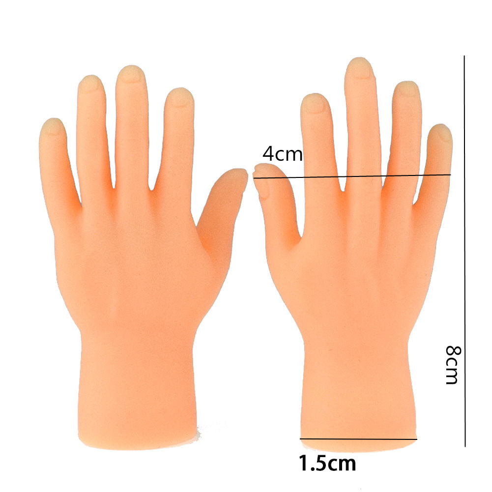 TikTok Popular Funny Simulation Palms Cat Teaser Finger Cots Cute Tiny Hands Tease The Pet Cat Toys