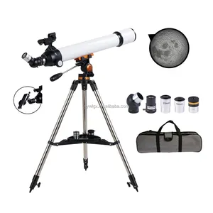 F70070M Telescope 70070 for Astronomy with Smartphone Adapter Adjustable Stainless Steel Tripod EQ Mount Plossl Eyepieces