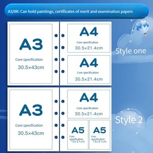 Deli-Colección <span class=keywords><strong>de</strong></span> certificados para niños y niñas, libro <span class=keywords><strong>de</strong></span> fotos <span class=keywords><strong>de</strong></span> estudiante <span class=keywords><strong>de</strong></span> escuela primaria A4, almacenamiento múltiple, alta calidad - Product Image 5