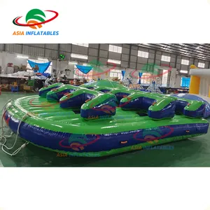 11 pessoa tubo rebocável para passeios de barco inflável esportes aquáticos rascunho slider barco para adultos água divertida