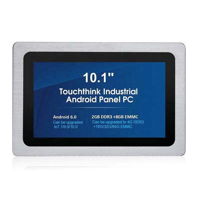 Touchthink Ip65 10.1'' 1280*800 Android 7.0 Rk3288/rk3399 Industriale Tablet All in One Panel Pc with Barcode Reader