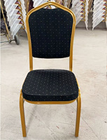 Chaise de salle à manger modulaire d'usine, style antique, mobilier commercial pour hôtel, personnalisable, empilable, confortable, d'intérieur, en métal et velours, type fauteuil baquet