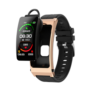 B7 Plus Smartwatch Auricular inalámbrico BT Reproducción de música Pulsera Monitor DE SALUD Rastreador de actividad física Llamada deportiva Reloj inteligente con auriculares - Product Image 5
