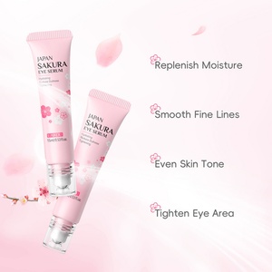 Sérum pour les yeux LAIKOU 15ml, marque privée, soin hydratant, réduit la terneur, raffermissant, à la fleur de cerisier du Japon - Product Image 4