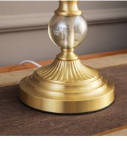 Lampe de bureau LED en cristal doré, design de luxe, décoration d'hôtel et de Restaurant