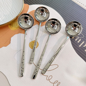 Cuchara de Sopa de Acero Inoxidable DF BC 316, Grado Alimenticio, Mango Largo, Apta para Lavavajillas y Horno, Sostenible, para el Hogar, para Olla Caliente - Product Image 1