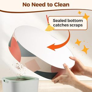 <span class=keywords><strong>Cat</strong></span> Scratcher Karton bett: 17 "x 13" ovale Lounge-<span class=keywords><strong>Couch</strong></span> für Innen katzen, recyceltes Wellpappen-Kratz pad, langlebig - Product Image 5