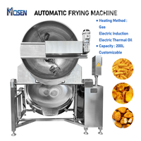 Friteuse industrielle automatique à gaz en acier inoxydable pour frites de banane, de plantain, d'arachides et de noix