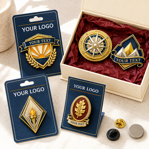 Badges Métalliques Personnalisés pour la Reconnaissance d'Entreprise, Épingles de Revers en Émail 3D avec Finition Antique Moderne, Tailles et Couleurs Personnalisables - Product Image 2