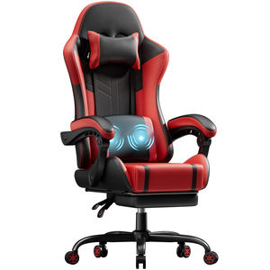 Silla <span class=keywords><strong>de</strong></span> <span class=keywords><strong>Juego</strong></span> Ergonómica <span class=keywords><strong>de</strong></span> Respaldo Alto con Logotipo en Relieve AJUNION, Silla <span class=keywords><strong>de</strong></span> Videojuegos con Soporte Lumbar <span class=keywords><strong>de</strong></span> Masaje para Juegos - Product Image 2