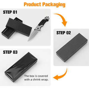 سكين صغير مسنن من الفولاذ المقاوم للصدأ 3cr13 للبيع بالجملة، سكاكين جيب للبقاء على قيد الحياة بمقبض ABS، سكين صيد تكتيكي قابل للطي - Product Image 5