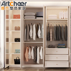 Armario antiguo simple para dormitorio, madera sólida de roble y tablero hdf, juegos de muebles de dormitorio, 2023 - Product Image 5
