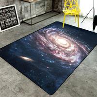 Personnalisable 3D Imprimé Cristal Peluche Tapis Tapis Espace Étoiles Ciel Nuages Univers Galaxie pour Salon