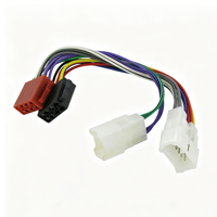 Arnés de Cableado para Radio de Coche, Conector OEM Blanco a Conector ISO Estándar Rojo y Negro para Instalación de Unidad Principal Toyota Subaru