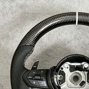 Volante de Coche de Fibra de Carbono Real y Cuero Sintético, Listo para Usar, para <span class=keywords><strong>BMW</strong></span> F01 F30 F10 F11 F20 F21 F25 F31 F34 F32 F33 F36 - Product Image 5