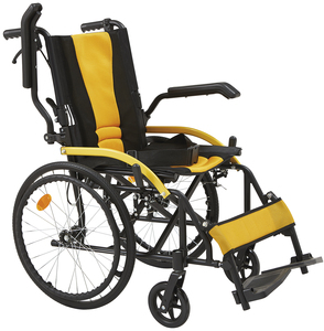 Silla de Ruedas Médica de Estilo Deportivo con Reposapiés Transpirable Desmontable para Personas Mayores con Discapacidad - Product Image 1
