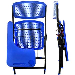Folding Writing Chair With <b>Desk</b> Plastic Office School Chair Adjustable <b>Foldable</b> Student Chair For Study And Work - Product Image 5