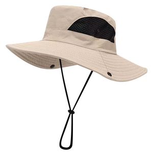 Sombrero de Pescador de Lona a Rayas Personalizado para Verano, Unisex, Protección Solar Informal, 100% Poliéster, para Senderismo, Camping, Pesca y Viajes - Product Image 1