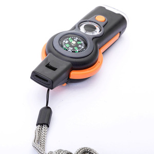 Ngoài trời Đa Chức Năng Còi Chất Lượng Cao Tồn Tiếng Còi với La Bàn Thermemoter <span class=keywords><strong>Led</strong></span> Đèn Pin - Product Image 2