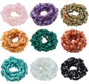 5-8 Mét Tự Nhiên Malachite Chip Hạt Pha Lê Không Thường Xuyên Chip Stones Lỏng Đá Quý Hạt Cho Trang Sức Làm Strand 35 Inch - Product Image 2