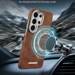 Coque de téléphone en cuir PU électroplaqué magnétique en gros pour Samsung S26 S23 S24 Ultra S25 Plus, compatible avec la charge sans fil et antichoc - Product Image 6