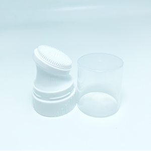 PP Plastic Screw Cap <b>Bottle</b> Closure <b>with</b> Easy Open for Cosmetic Packaging Reusable White <b>with</b> Transparent <b>Top</b> and Silver Beads - Product Image 6