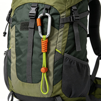 Mosquetón Personalizado Antipérdida, Portátil, Ajustable, Multifuncional, con Cordón de Paracord para Cuello y Mano, para Celular y Llaves