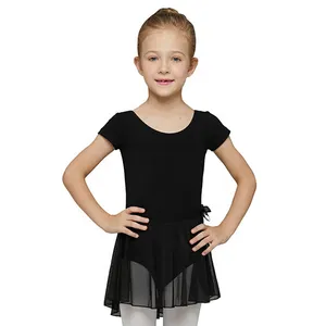 AM000002 <span class=keywords><strong>Justaucorps</strong></span> de ballet pour tout-petits pour filles <span class=keywords><strong>Justaucorps</strong></span> de <span class=keywords><strong>danse</strong></span> avec jupe <span class=keywords><strong>classique</strong></span> à manches courtes Robe de ballerine - Product Image 1