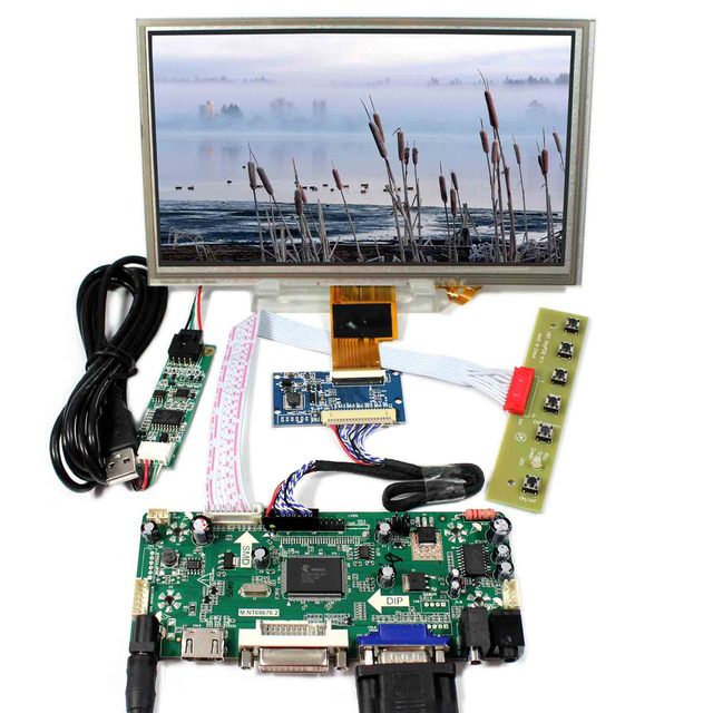 Tcon Board Lcd Controller Board 40 Pin With Touch Screen 1024X600 4-Wire Resistive Touch Lcd Screen 8 Inch Lcd Touch Screen