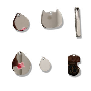 Étiquette d'identification de chien en acier inoxydable personnalisée ronde polie pour étiquette pour animal de compagnie avec médaille en métal d'impression UV et <span class=keywords><strong>gravure</strong></span> sur le thème du sport - Product Image 6