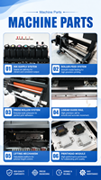 Machine d'impression de décalcomanies UV DTF industrielle XINMEI pour autocollants personnalisés en cristal avec imprimante UV DTF CMYK blanc et vernis