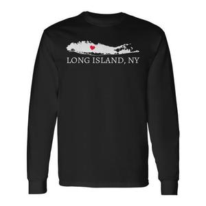Maglietta souvenir Long Island NY - T-shirt promozionale a maniche lunghe - Product Image 1