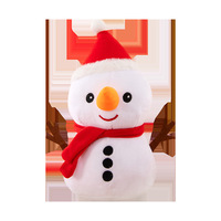 Peluche Père Noël et Bonhomme de Neige en Coton PP, Hauteur 11-30cm, Poupée Renne de Noël, Cadeaux en Gros